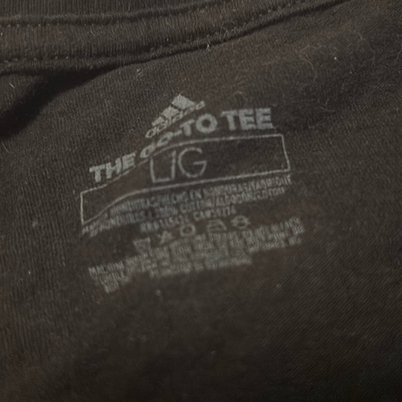 Adidas Black and White Short Sleeve Tee - Picture 3 of 4